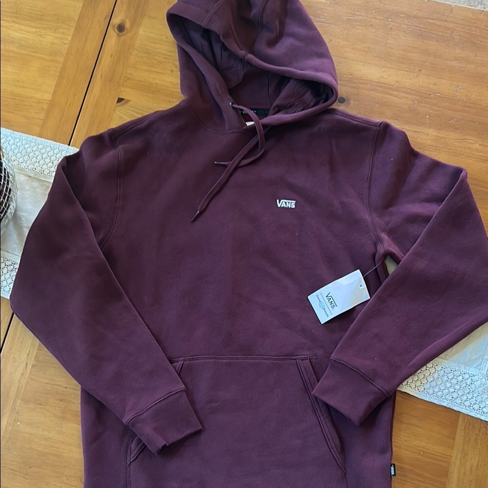Vans Men's Burgundy Hoodie